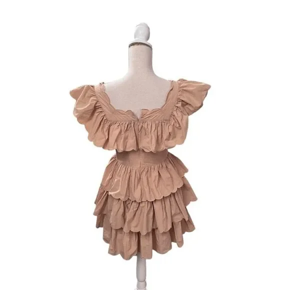 Hunter Bell Ramsey Dress in Khaki 4 - Picture 4 of 8